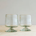 Handblown Short Stemmed Glass Set