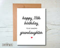 Happy 16th Birthday to my Amazing Granddaughter Birthday Card - Scrap Bits