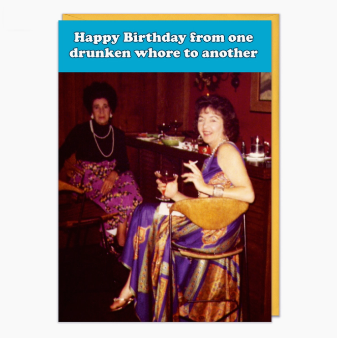 Happy Birthday From One W**re Greeting Card