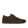 Harrys London - Aaron Velvet Suede Trainers in Dark Brown - Nigel Clare
