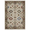 Oriental Weavers Area Rugs Hastings Area Rugs HA03w Ivory-Green in Many Sizes