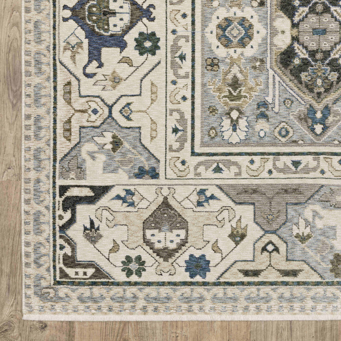 Oriental Weavers Area Rugs Hastings Area Rugs HA04u grey-Ivory in Many Sizes