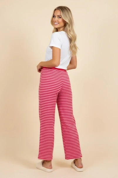 Heimish Red and Pink Striped Lounge Pants