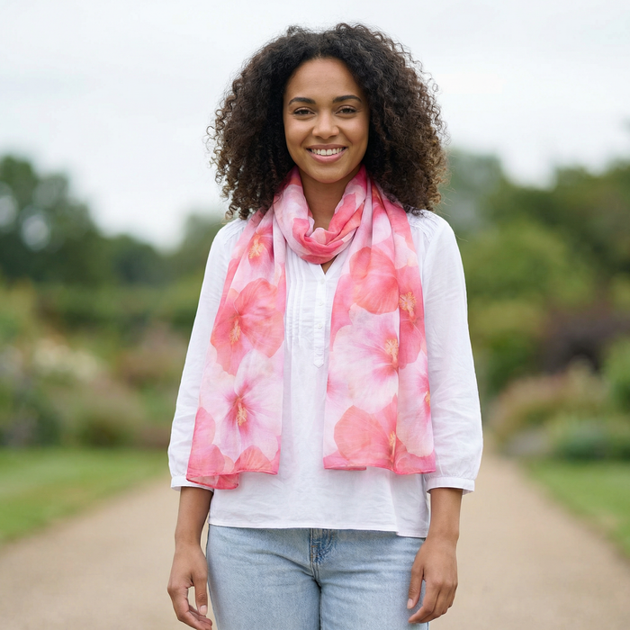Hibiscus Scarf (70x180cm)  - Exclusive Design