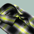 HIGHLIGHTED BLACK CHECK SHIRT - Durins Placket