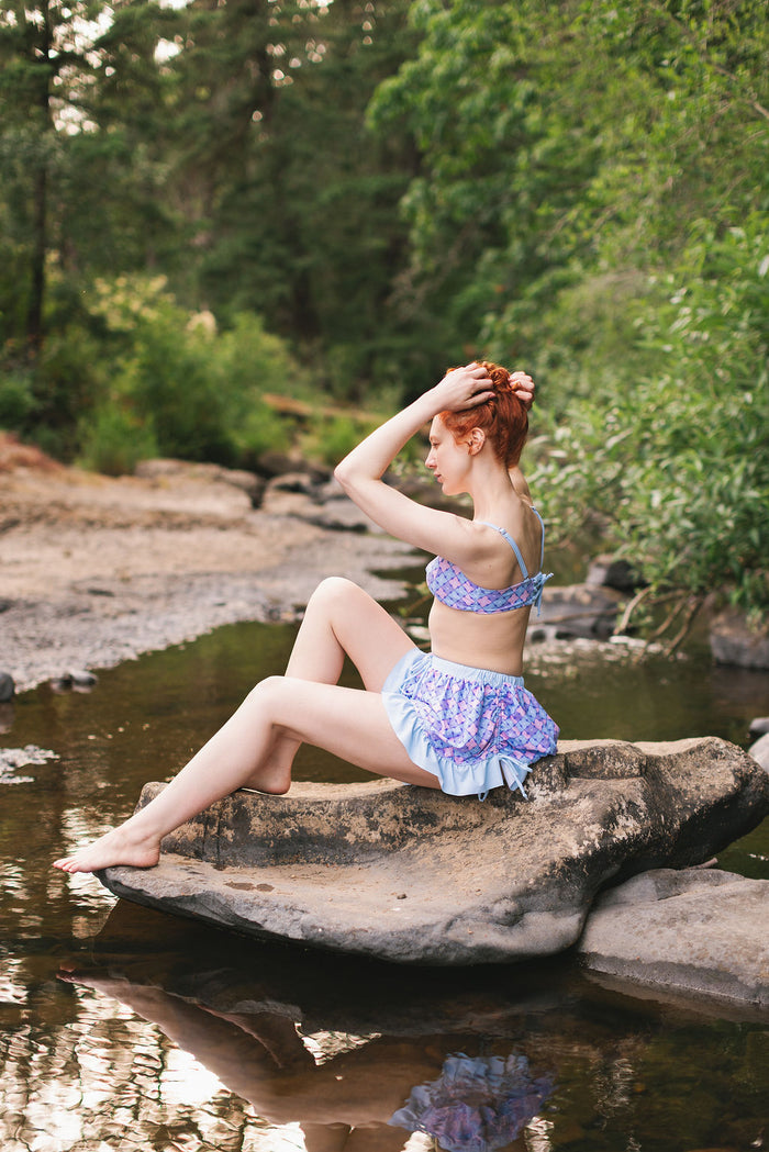 Hydrangea Bikini Top (Medium-Low Coverage)