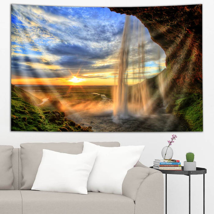 Icelandic Waterfall by Third Eye Tapestries