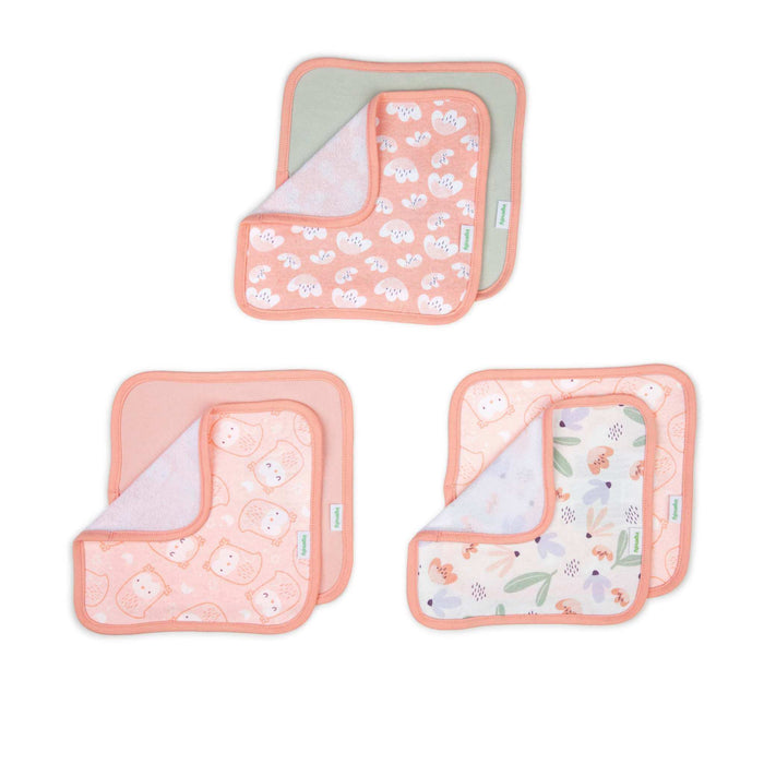 Ingenuity Clean & Cuddly 3-Pack Hooded Bath Towels - Edi & Clean & Cuddly 6-Pack Terry Washcloth Set - Edi