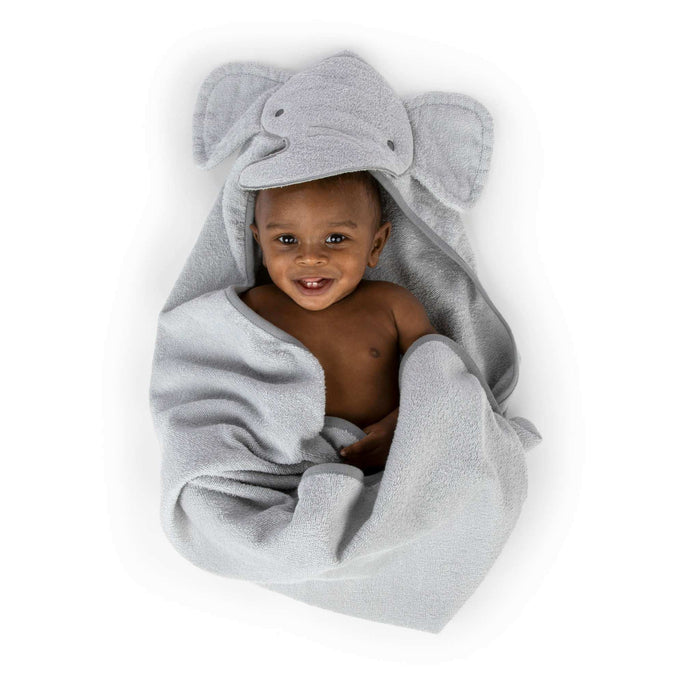 Ingenuity Clean & Cuddly Hooded Character Towel - Grazer & Clean & Cuddly 6-Pack Terry Washcloth Set - Grazer & Clean