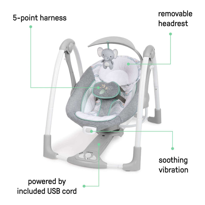 Ingenuity ConvertMe Swing-2-Seat Portable Baby Swing & Seat - Swell