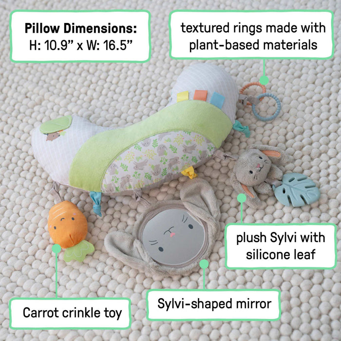 Ingenuity Cozy Prop Sylvi Tummy Time Pillow - Plush Bunny