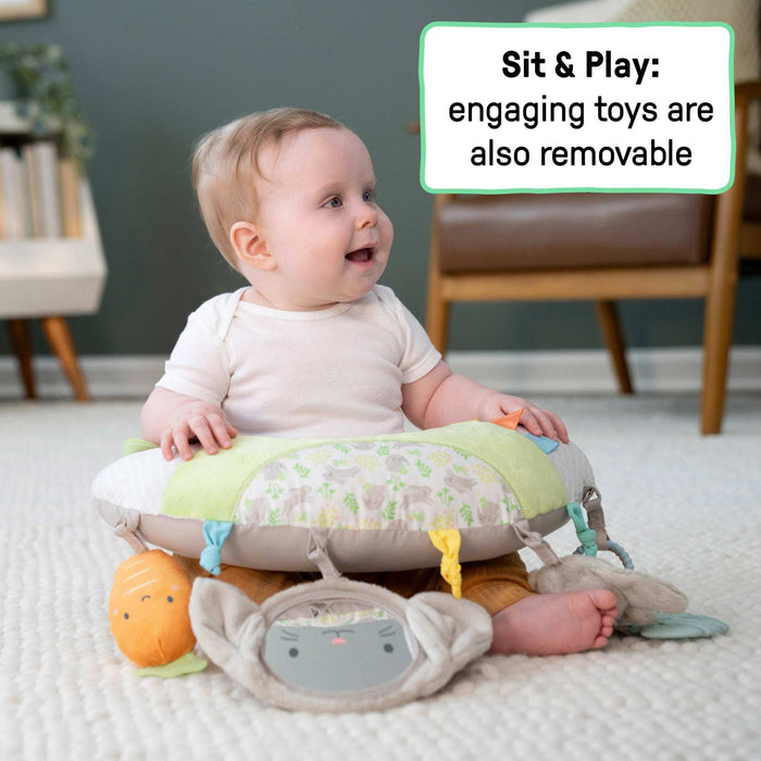 Ingenuity Cozy Prop Sylvi Tummy Time Pillow - Plush Bunny