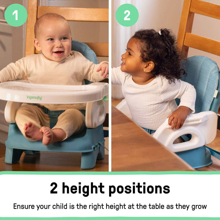 Ingenuity Deluxe Comfort Folding Baby Booster - Teal