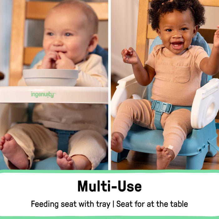 Ingenuity Deluxe Comfort Folding Baby Booster - Teal
