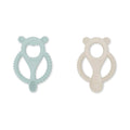 Ingenuity Gum Buddies BPA-free silicone baby teether toy set with lamb and bear shapes, two-pack