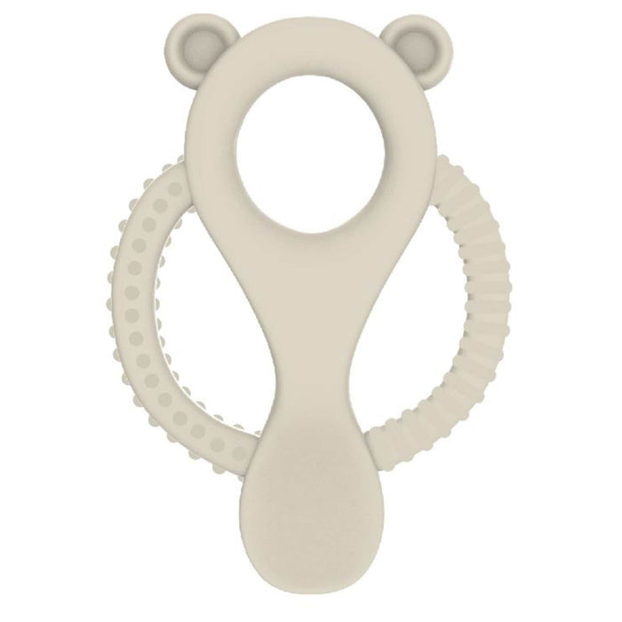 Ingenuity Gum Buddies BPA-free silicone baby teether toy 2-pack with lamb and bear designs for soothing sore gums