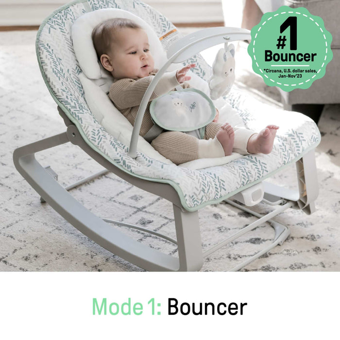 Ingenuity Keep Cozy 3-in-1 Grow with Me Baby Bouncer, Rocker & Toddler Seat, Lily