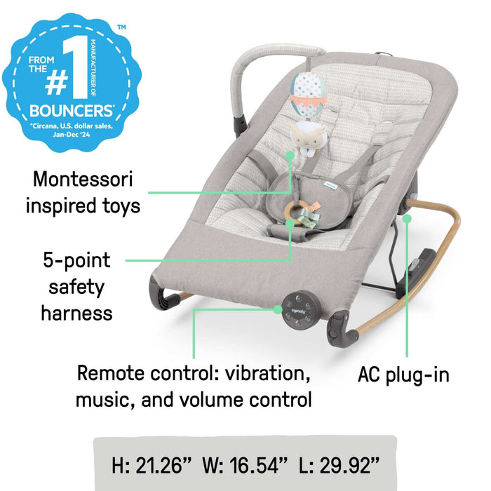 Ingenuity Keep InMotion Automatic Baby Rocking Seat - 0-6M