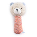 Ingenuity Premium Soft Plush Nate the Teddy Bear handheld baby rattle toy