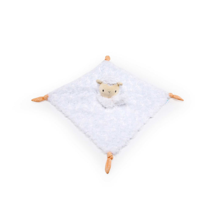 Ingenuity Premium Soft Plush Lovey Sheppy the Sheep baby soothing blanket with knotted corners