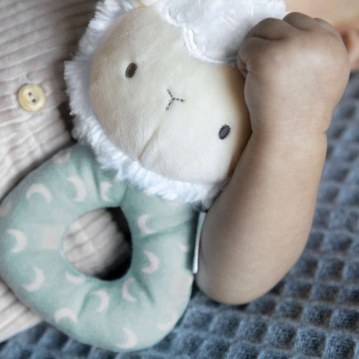Ingenuity Sheppy the Sheep soft plush ring rattle for infants