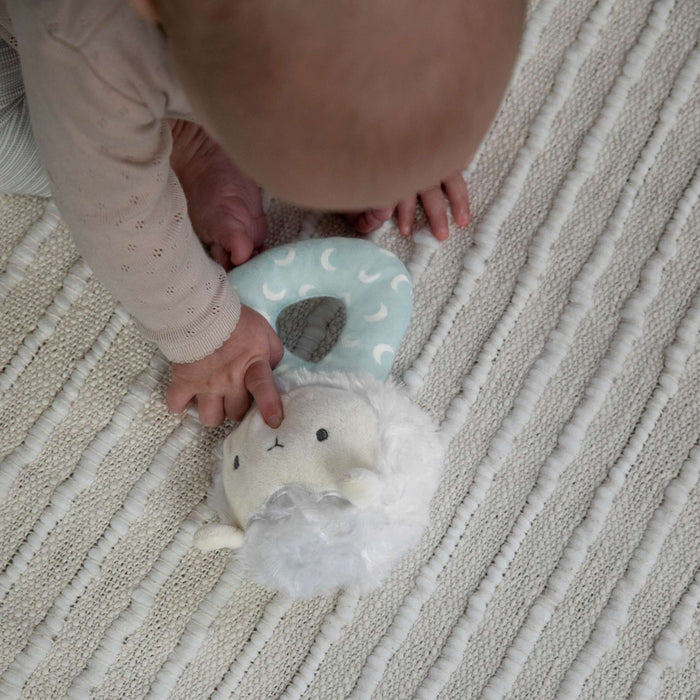 Sheppy the Sheep premium soft plush ring rattle for babies