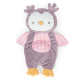 Nally the owl soft plush soothing bean bag lovey for babies with weighted stuffing and sensory textures