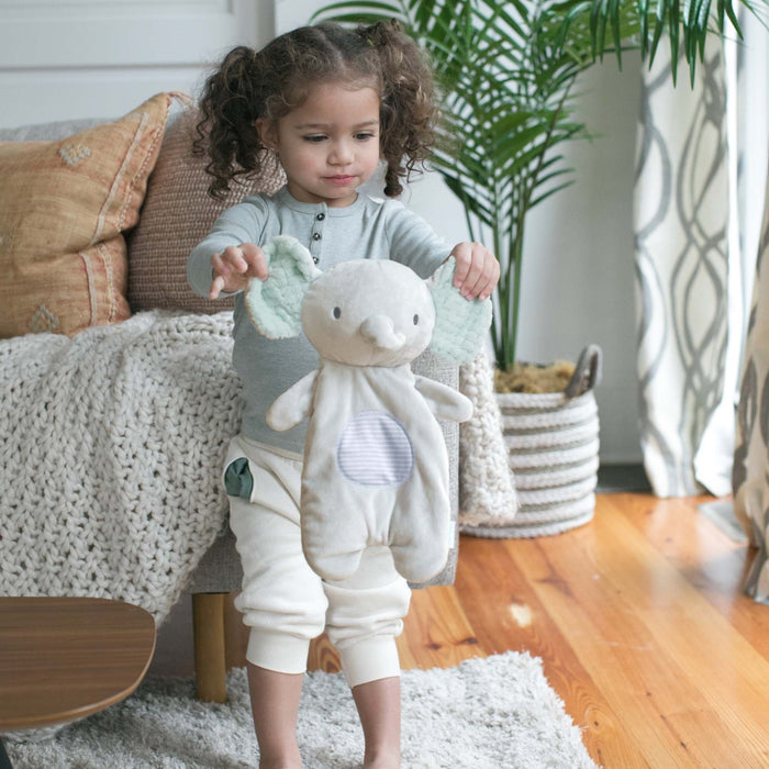 Ingenuity Van the Elephant soft plush soothing bean bag lovey for babies