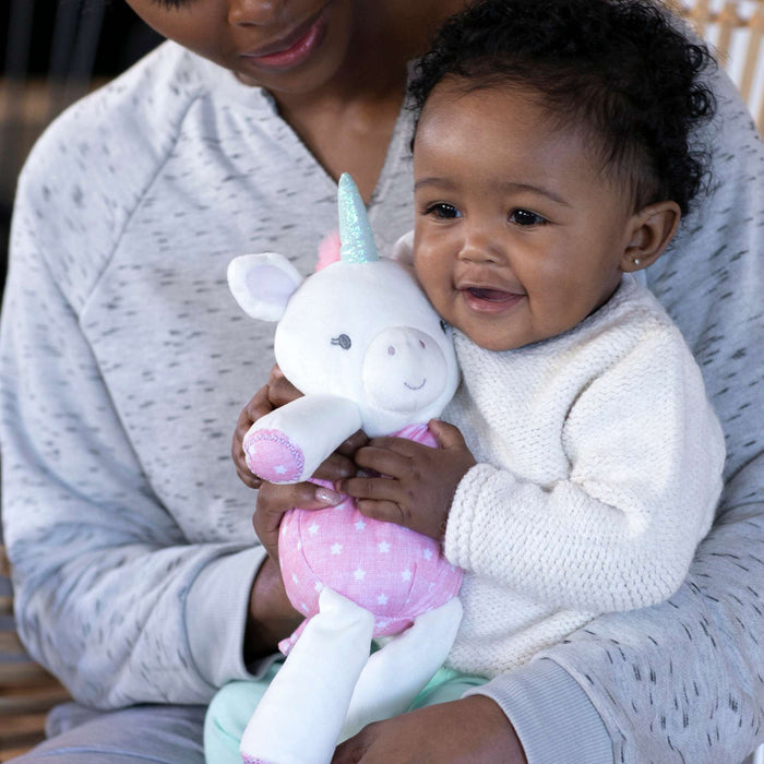 Ingenuity Premium Soft Plush Shimmi the Unicorn stuffed animal toy for baby cuddles
