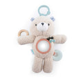 Ingenuity Premium soft plush and wood Nate the Teddy Bear activity toy teether for babies