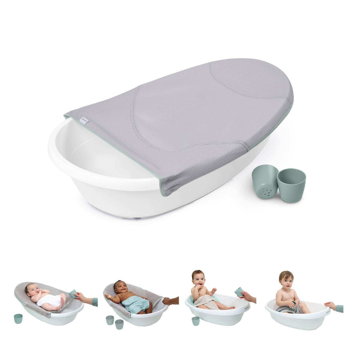 Ingenuity Room to Soak 4-in-1 baby tub with sling support and removable seat for infants and toddlers