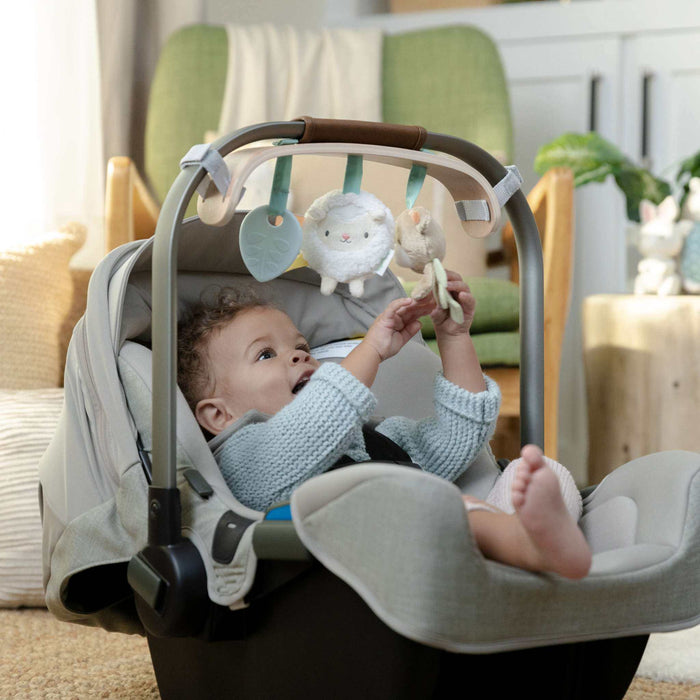 Ingenuity Soothing Essentials Wood Carrier Toy Bar - For Ages 0-12 Months, Unisex
