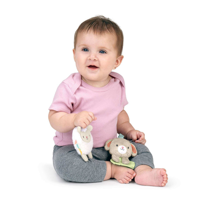 Ingenuity Soothing Essentials Wood Carrier Toy Bar - For Ages 0-12 Months, Unisex