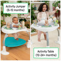Ingenuity Spring & Sprout 2-in-1 Baby Activity Center Jumper with rotating seat and nature-inspired toys for ages 6-24 months