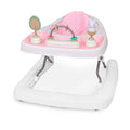 Ingenuity Step & Sprout 3-in-1 Foldable Baby Activity Walker with Removable Toys Ages 6 months +, First Forest - Pink