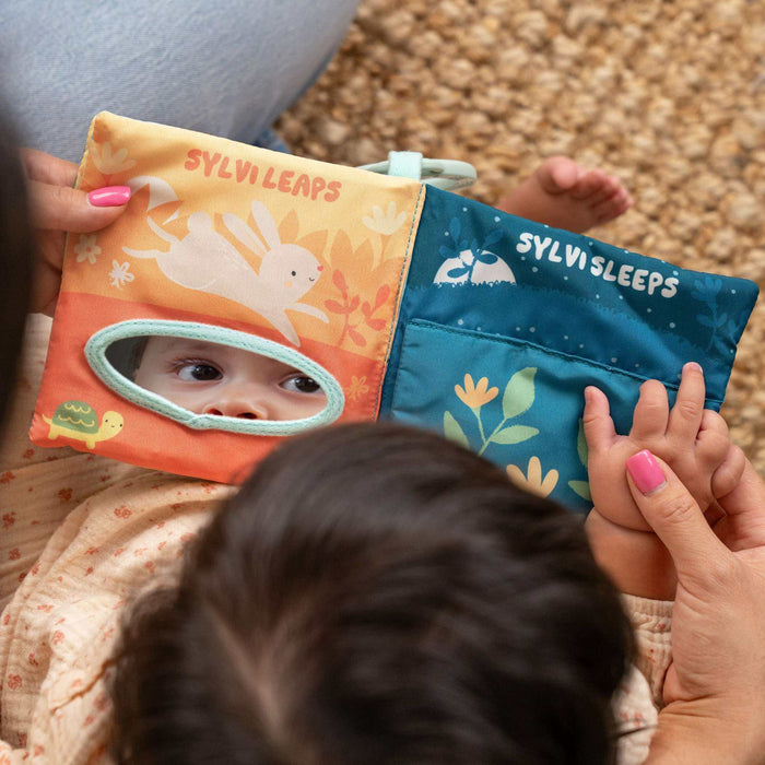 Ingenuity Storytime Sylvi Soft Baby 6 Page Crinkle Book