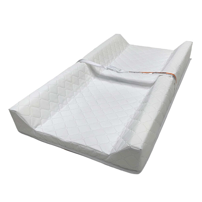 Ingenuity Summer contoured baby changing pad with safety strap and waterproof quilted cover