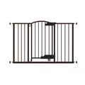 Ingenuity The Thruway 52W Series baby and pet gate with GlideOpen foot pedal and espresso metal finish
