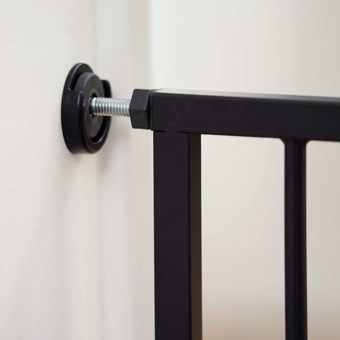 Ingenuity The Thruway 52W Series baby and pet gate with GlideOpen foot pedal and espresso metal finish