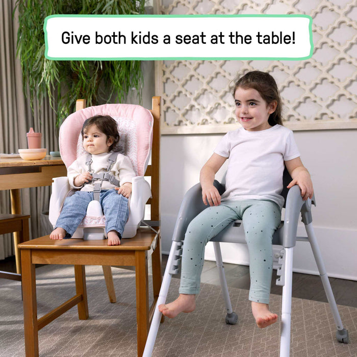 Ingenuity Trio Foldaway 6-in-1 Baby High Chair - Pink