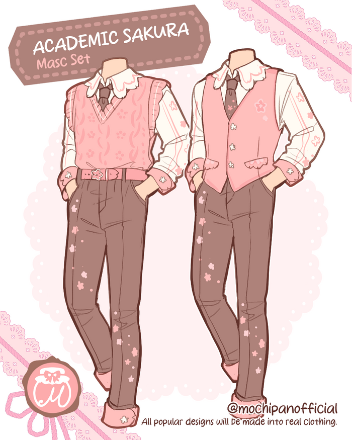 (Interest Check) Academic Sakura Masc Set