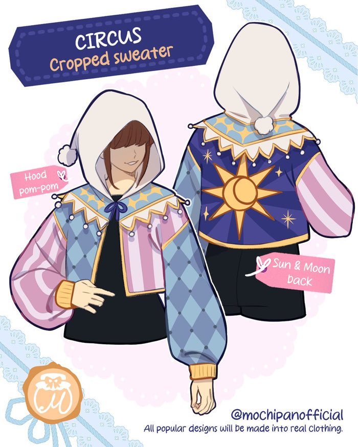 (Interest Check) Circus Cropped Sweater (In Development)