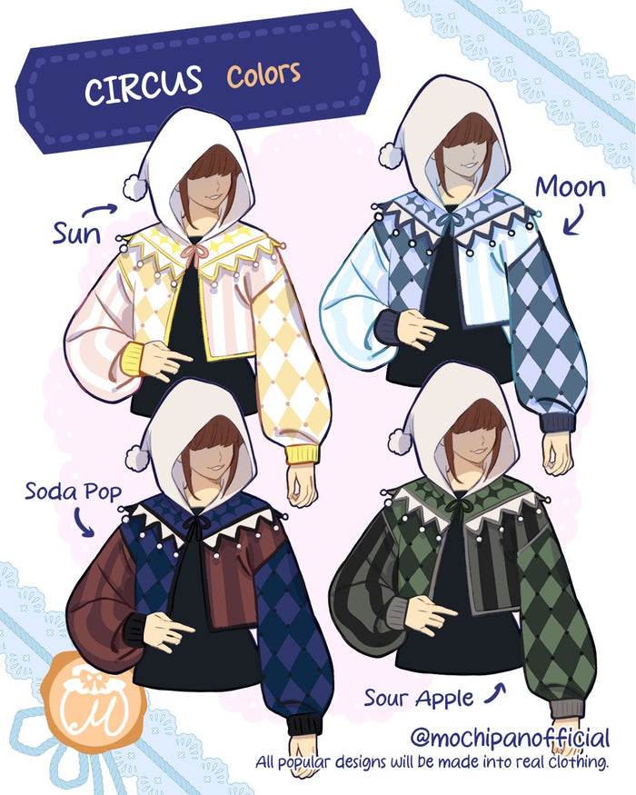 (Interest Check) Circus Cropped Sweater (In Development)