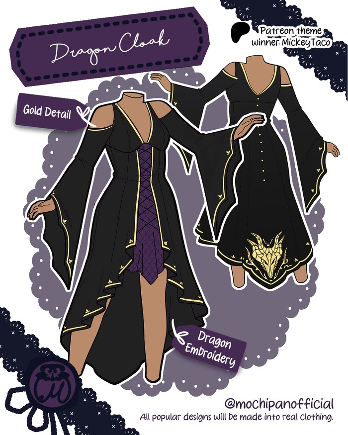 (Interest Check) Dragon Dress & Cloak