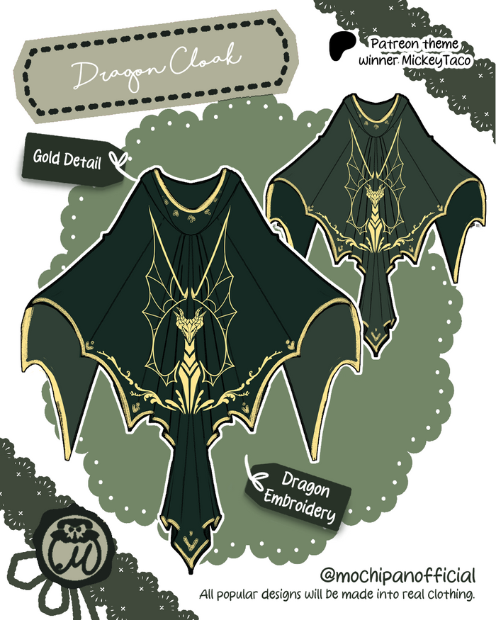 (Interest Check) Dragon Dress & Cloak