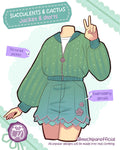 (Interest Check) Succulent & Cactus Jacket & Shorts (In Development)