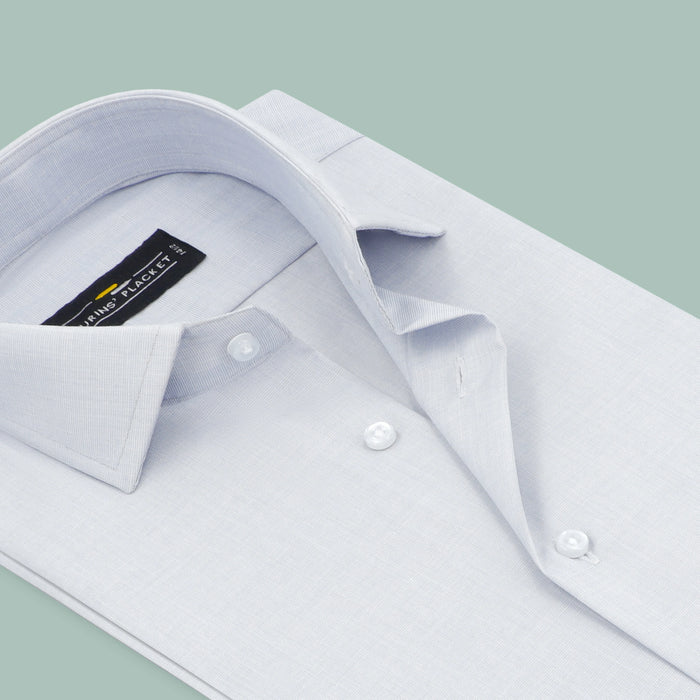 IVORY SLIGHT GREY SHIRT - Durins Placket