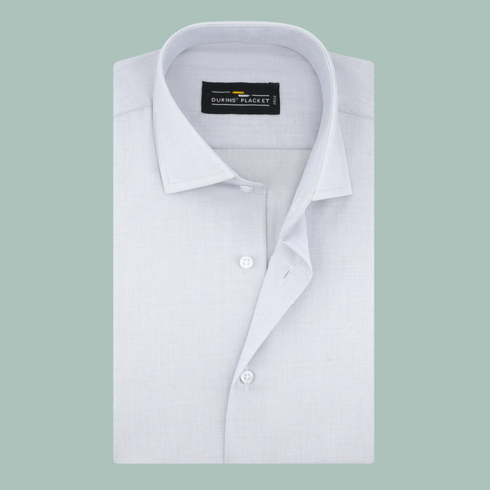 IVORY SLIGHT GREY SHIRT - Durins Placket