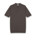 John Smedley - Isis Sea Island Polo in Beige Musk - Nigel Clare