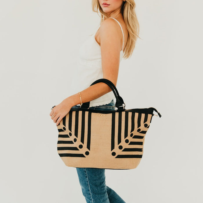 June Jute Tote Bag